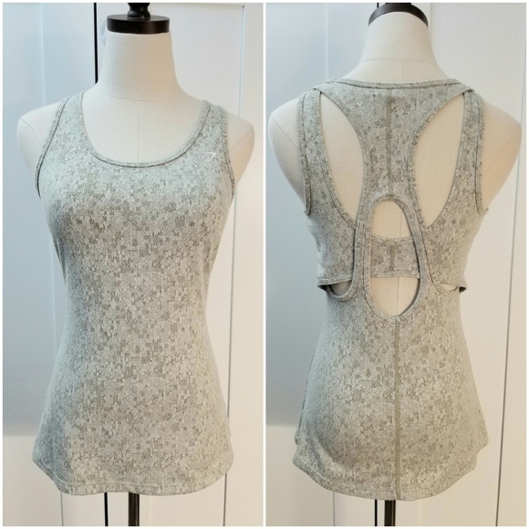 Gymshark Grayish green/Olive Green Women's Active Athletic Sporty Tank Top, S - Picture 1 of 9
